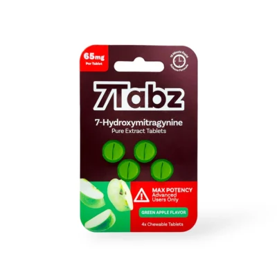 7Tabz 7-OH Tablets Green Apple 260mg 4 Count 7-Hydroxymitragynine
