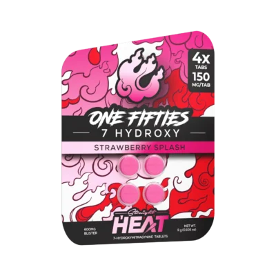 Straight Heat 150s 7-OH Tablets Strawberry Splash 600mg 4 Count