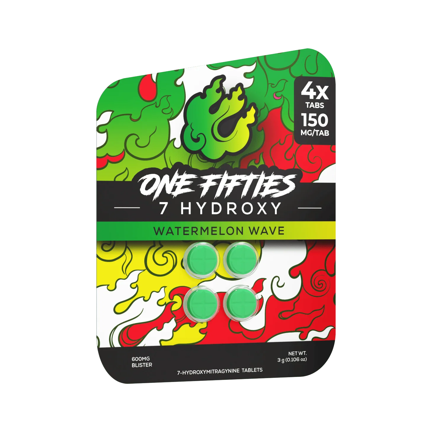 Straight Heat 150s 7-OH Tablets Watermelon Wave 600mg Buy Online